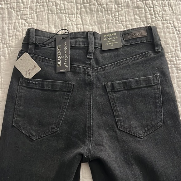 NWT Blanc NYC for Free People Follow Your Arrow Jeans in Black - Picture 5 of 8